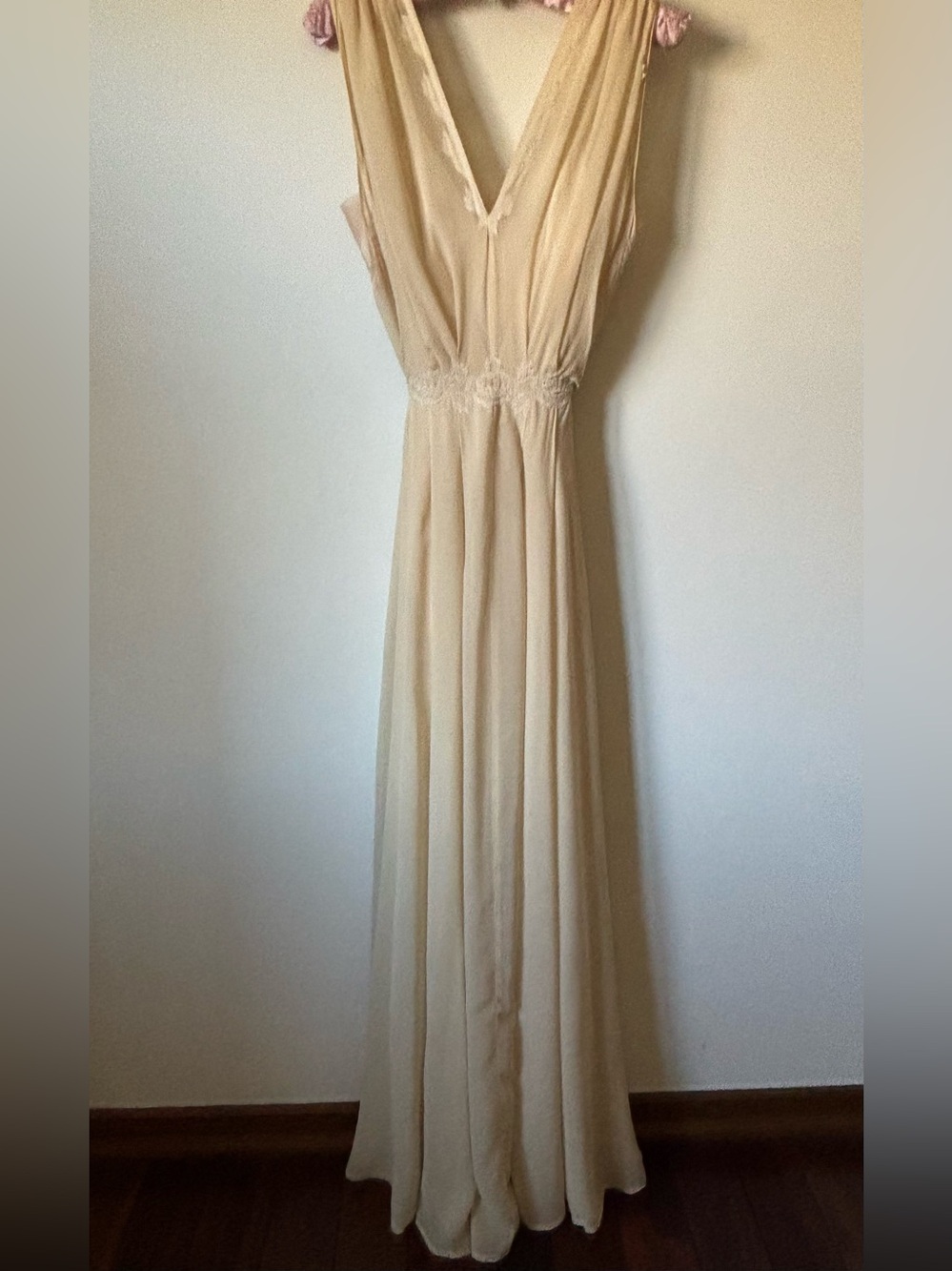 Vintage 1930's Silk Chiffon Wedding Gown - Picture 8 of 10